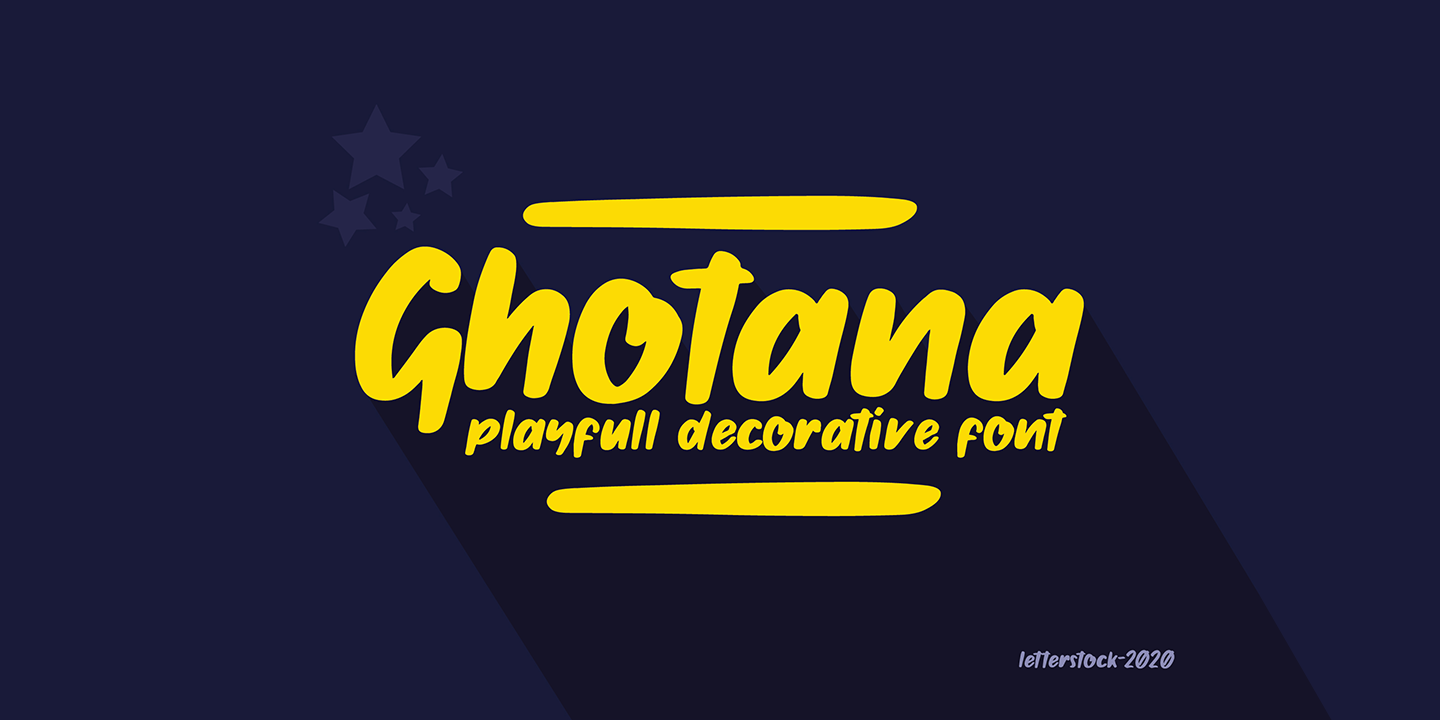 Ghotana Regular Font preview